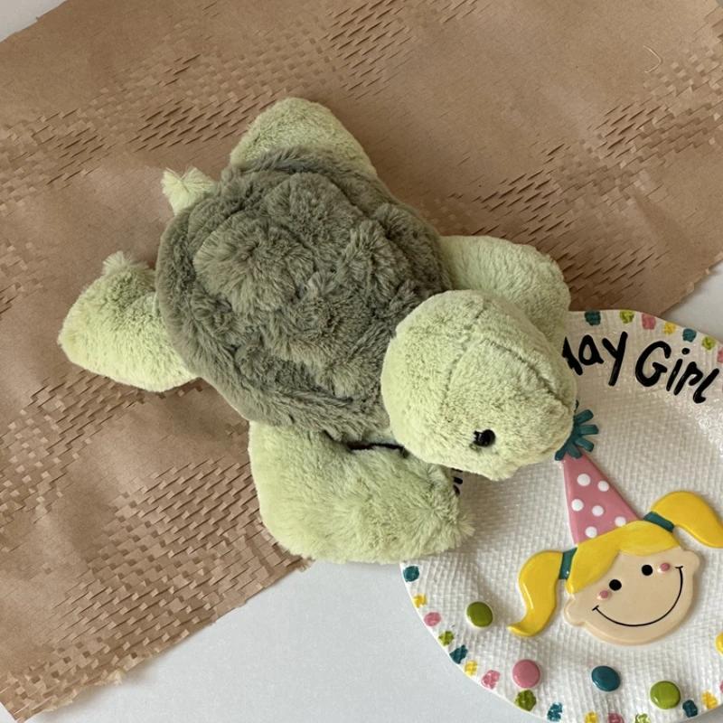 Cartoon Schildkröte Plüschtier Niedliche grüne Kuscheltiere Schildkröte Plushies Puppe Kissen Kawaii Weiche Kinder Baby Begleitspielzeug Geschenke 40cm grün