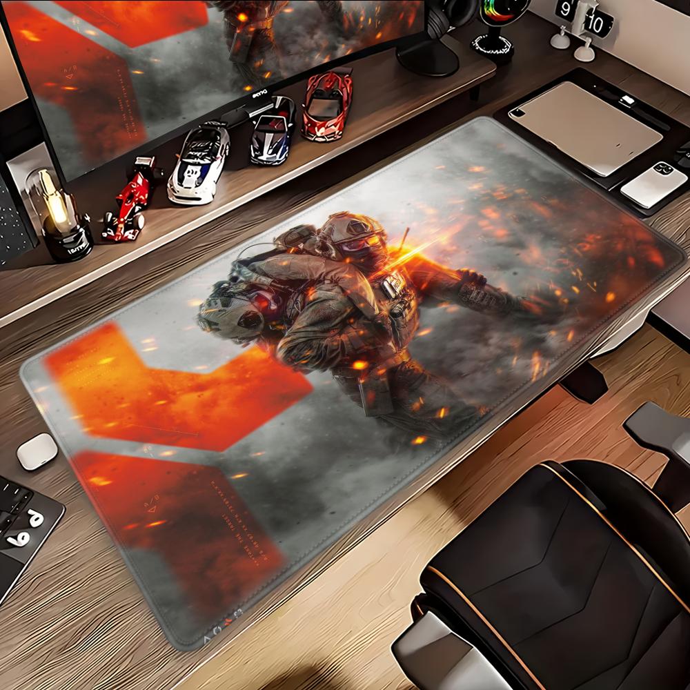 Battlefield 6 Mauspads Schreibtisch-Mauspad Niedliche HD-Schreibtischunterlage Erweiterte Gaming-Tastaturmatten Groß 100x50cm XXL Gamer-Mauspad 50cmx100cm(19.6x39.4inch)