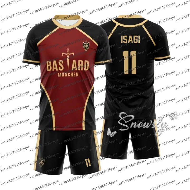 Anime Blue Lock Michael Kaiser Set Trendige Cosplay-Kostüme ISAGI Bastard München NESS Fußballtrikot 3D-Druck Fußballuniform 5XL