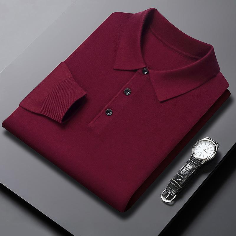 Herbst und Winter Neue Pullover Herren Pullover Herren Revers Pullover Pullover Herren Polo Shirt 3XL