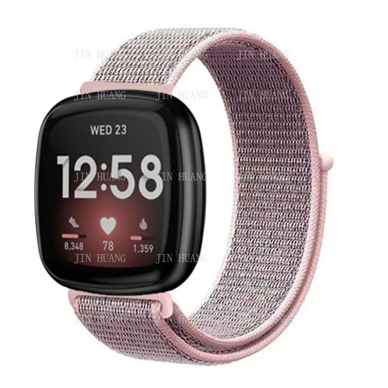 Nylonarmband für Fitbit Versa 4 3 2 Lite Smartwatch-Band Ersatz Uhrenarmband für Fitbit Sense 2 Schlaufe Correa Armband versa 2 or versa  lite