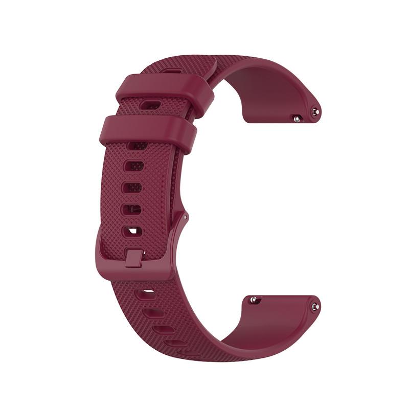 Für Garmin Vivoactive 4s Armband Garmin Vivoactive 3 Venu 2/2s/Sq Vivoactive 4 Forerunner 645 245m Silikon Armband Zubehör Garmin vivoactive 4s wein rot