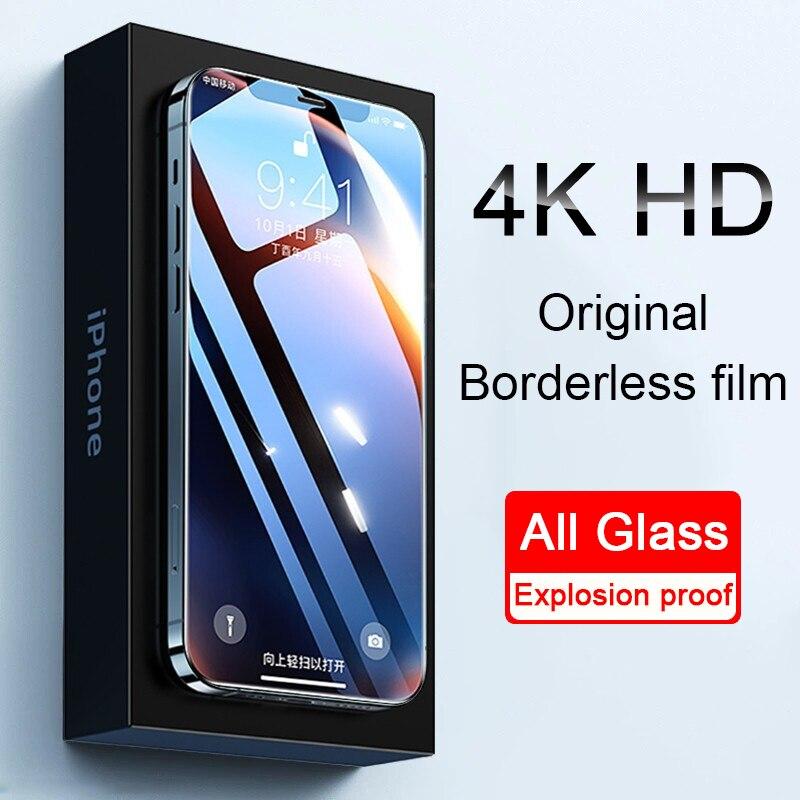 HD Vollabdeckendes Schutzglas Für iphone 17 16 15 14 11 12 13 PRO MAX Displayschutzfolie Gehärtetes Glas Für iphone 7 8 X XR XS Max Glas iPhone 16 Pro Max transparent