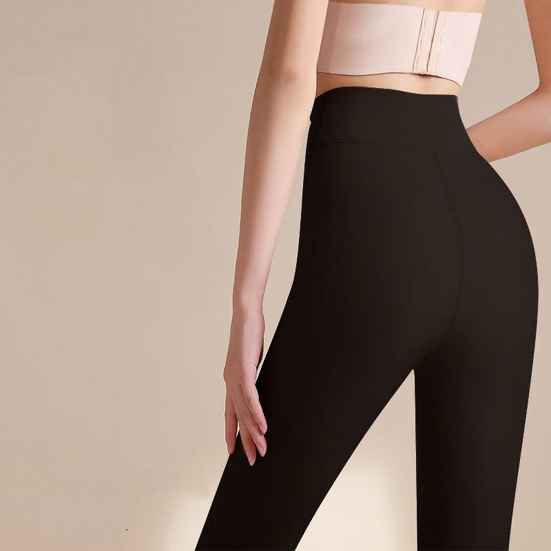 Superdicke fleecegefütterte Strumpfhose mit Steg in Nude-Optik - Damen Herbst/Winter Basisschicht Strumpfhose (400g) Tall [165-182 cm]