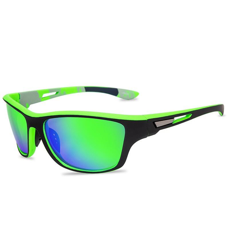 1 Stück Mode Sport Sonnenbrille Männer Bunte Polarisierte Sonnenbrille Outdoor Radfahren Sonnenbrillen grün