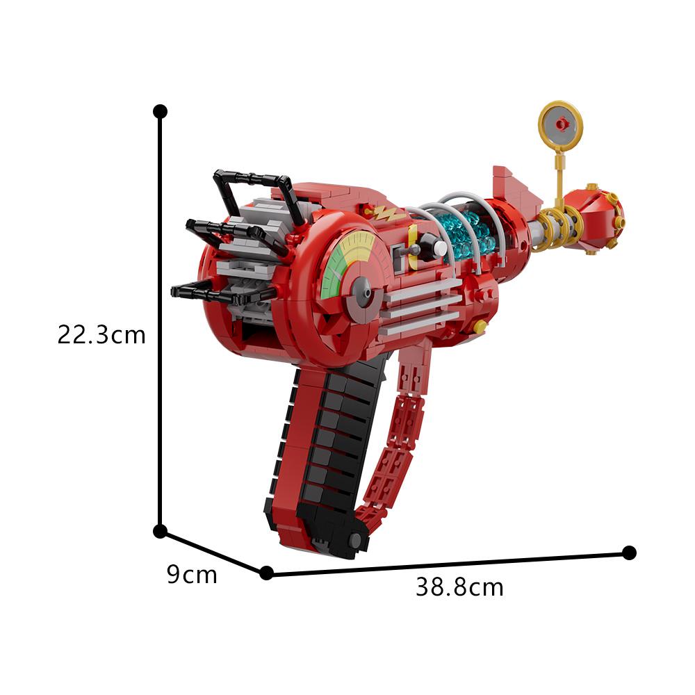 Gorbicks MOC Rote Call of Duty Ray Gun DIY Spiel Bausteine Set Requisiten Spielzeug Ideal für Geburtstagsgeschenke brown