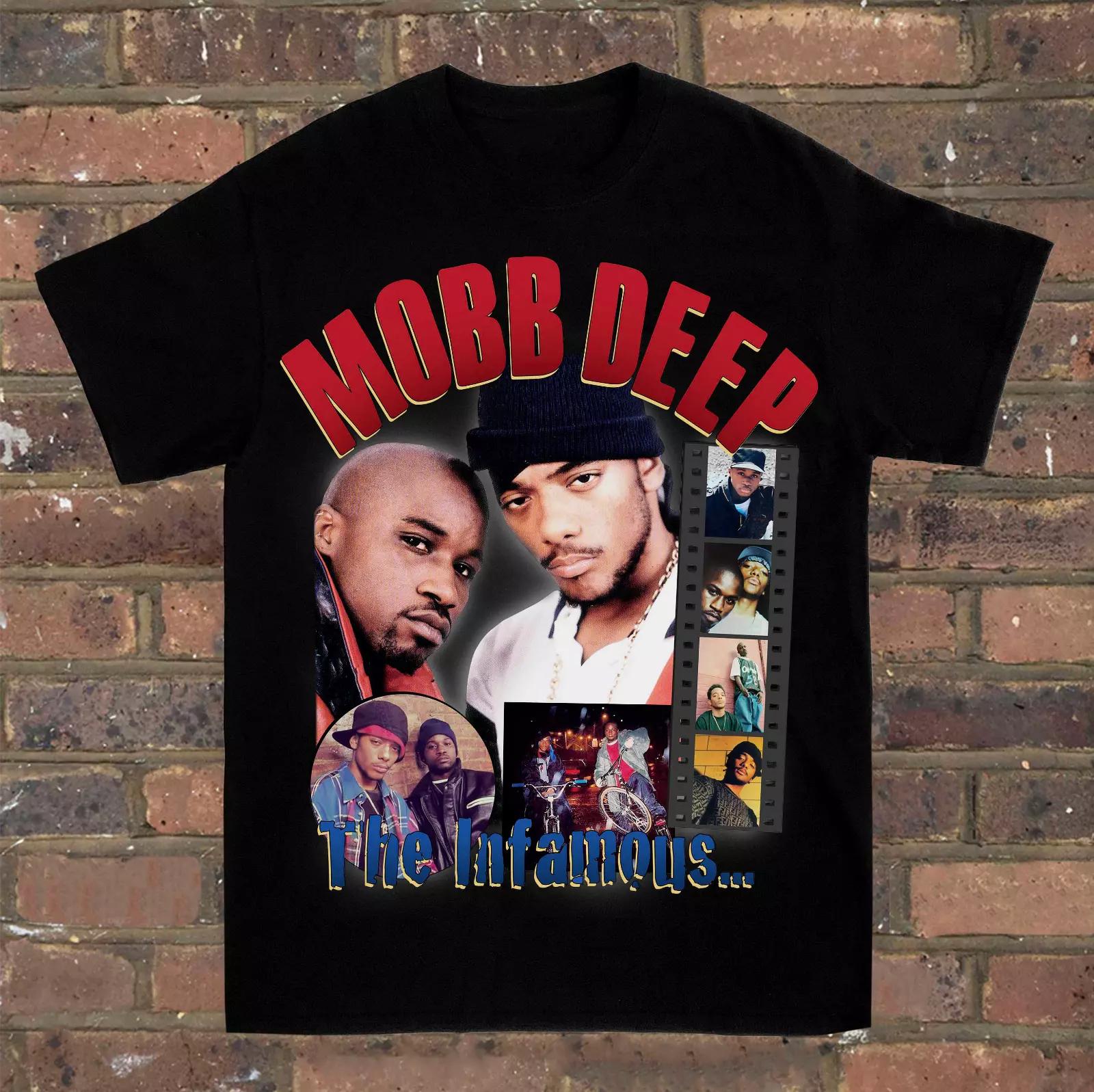 Neues Herren Sommer Mode T-Shirt Mobb Deep Herren Infamous auf Rot T-Shirt Rot Unisex Kurzarm Herren Freizeit T-Shirt S