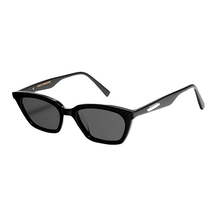 Gentle Monster Loti Mode-Sonnenbrille Acetatrahmen Unregelmäßige Form Sonnenbrille Unisex-Sonnenbrille LOTI-01 Black,54