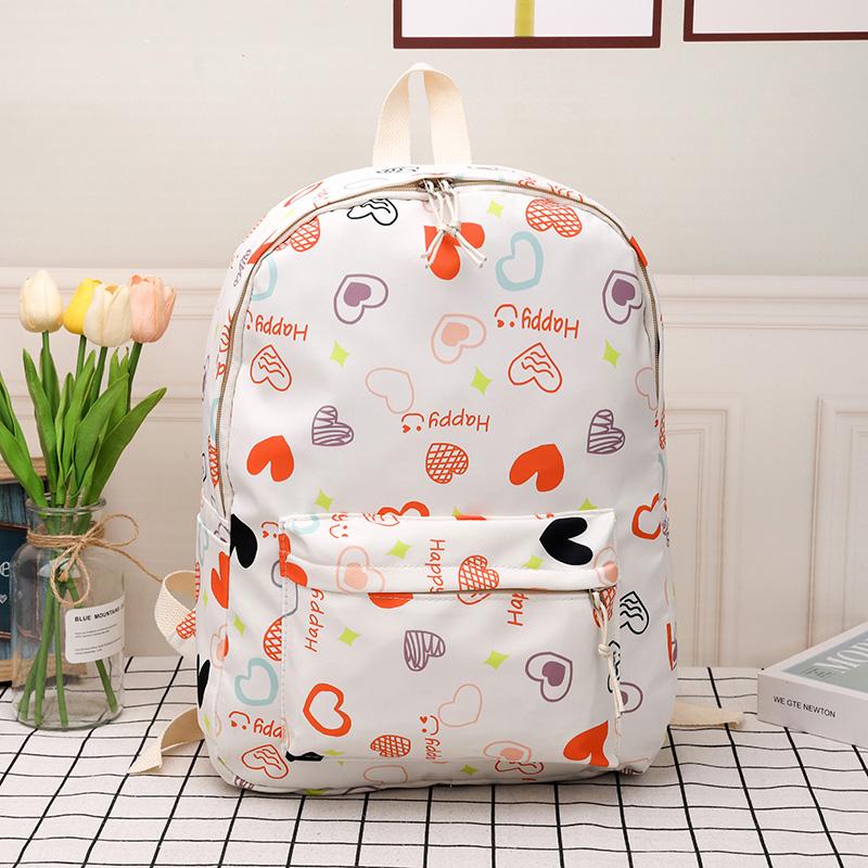 Wasserdichte Nylon-Büchertasche für Teenager, große Kapazität, College-Rucksack, modische Schultasche für Studenten, niedlicher Reise-Rucksack, College-Tasche
