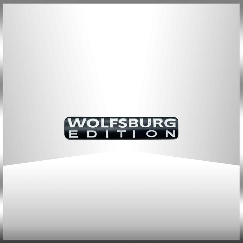 Autozubehör WOLFSBURG EDITION Logo Emblem Seite Hinten Kofferraum Abzeichen Metall Aufkleber Dekoration Auto Styling rot