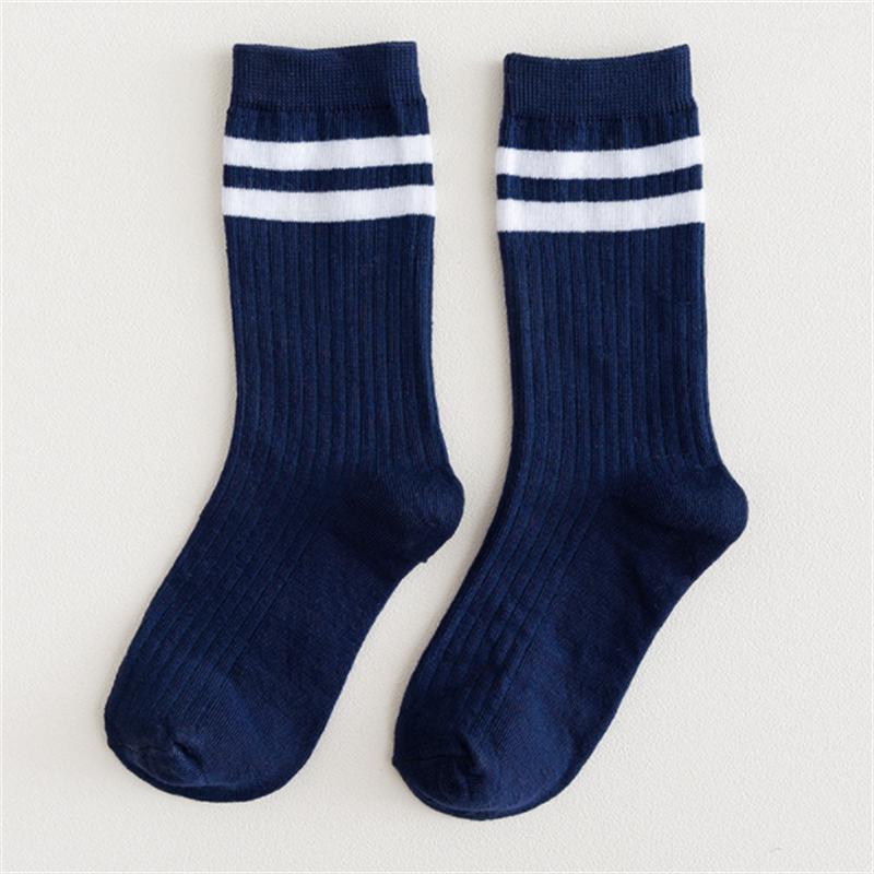 Mode Gestreiften Herren Socken Casual Streetwear Schwarz Weiß Sport Socken Männer Männlich Baumwolle Atmungsaktiv Hip Hop Skateboard Lange Socken
