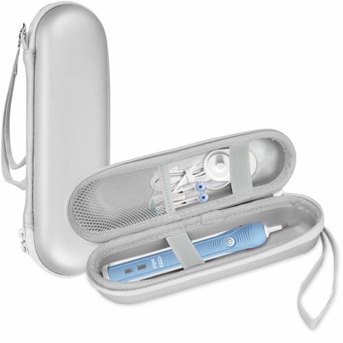 ProCase Oral B/Philips Zahnbürsten-Tragetasche, Aufbewahrungstasche für elektrische Zahnbürsten mit Netztasche, kompatible Modelle: Oral-B Pro, Philips Sonicare usw