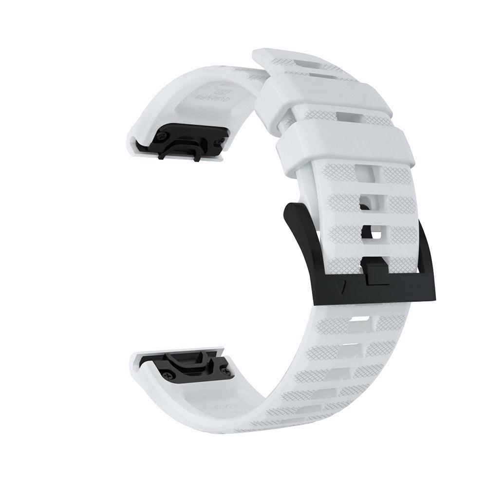 26 22 MM Silikon-Schnellverschluss-Armband für Garmin Fenix 6X Pro Uhr Easyfit-Armband für Fenix 6 Pro Uhr 22MM Fenix 6 6 Pro weiß