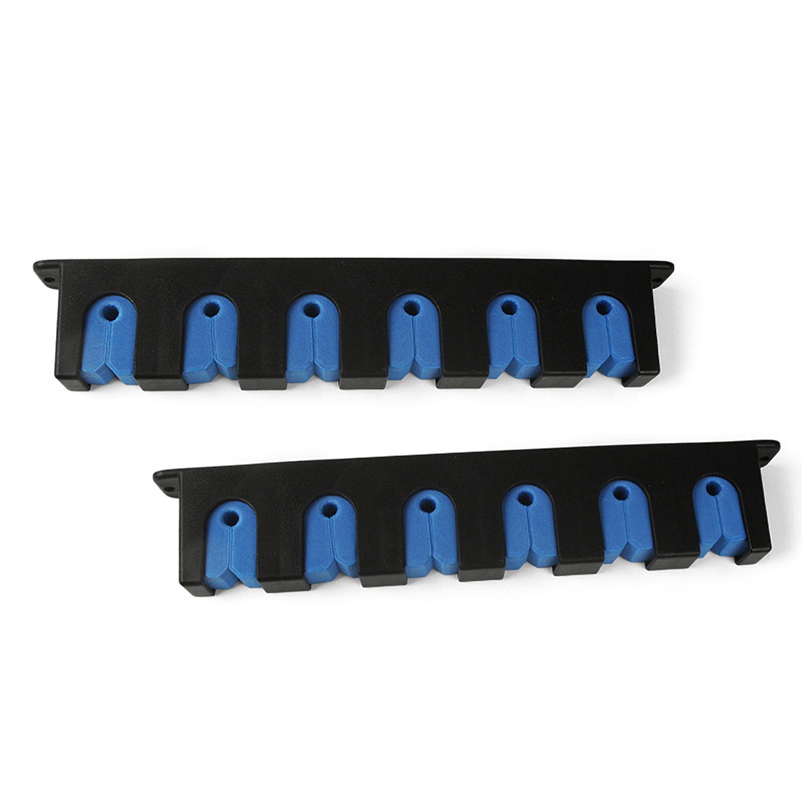 1 paar Horizontale Angelrute Rack Wand-montiert Angelrute Halter für Garage und Boot blau
