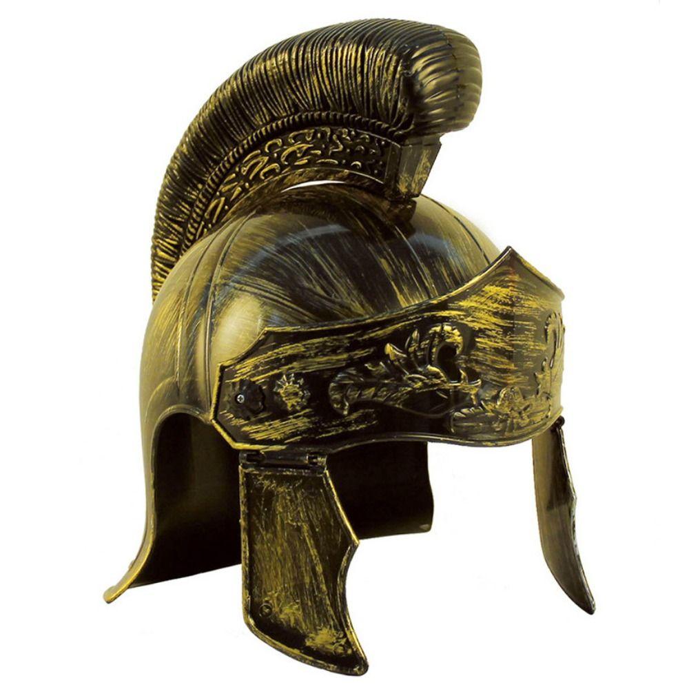 Römischer Vintage-Helm Spartaner-Kriegerhut Spartacus Samurai Römischer Hut Helme Maskenball-Helm 3 brown