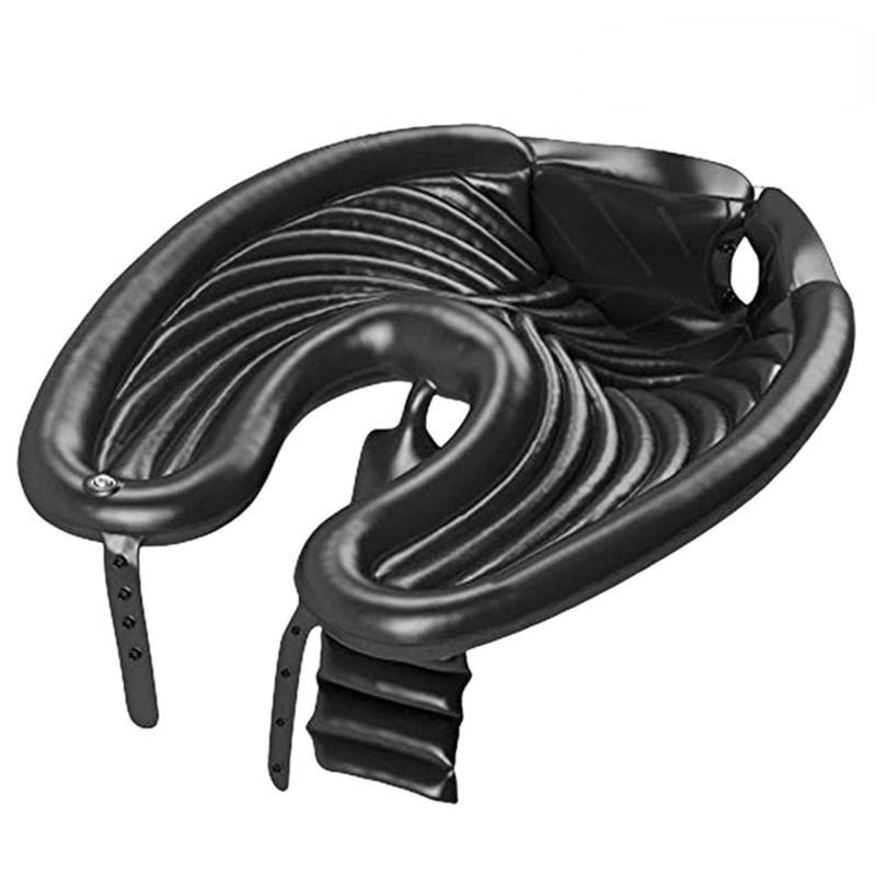 PVC Aufblasbare Shampoo Becken Salon Tragbare Shampoo Pad Material Waschbecken Haar Zu Hause Falten Friseur Haar Tablett schwarz