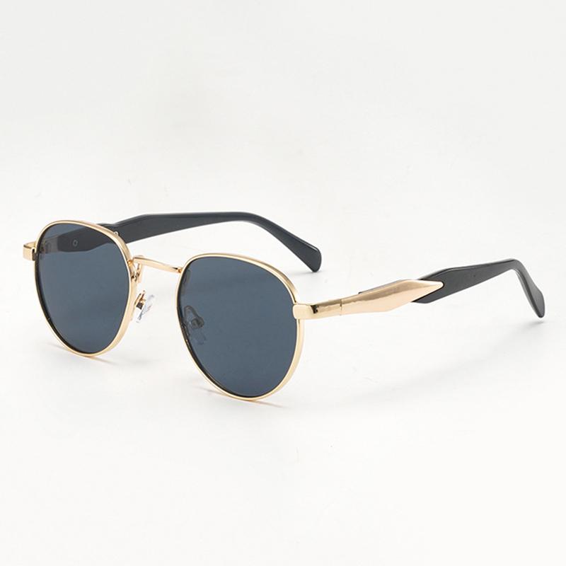 Neue Vintage Runde Sonnenbrille Damen Herren Marke Runde Sonnenbrille Weiblich Oval Brillen Oculos De Sol für Männlich Weiblich Brillen MULTI