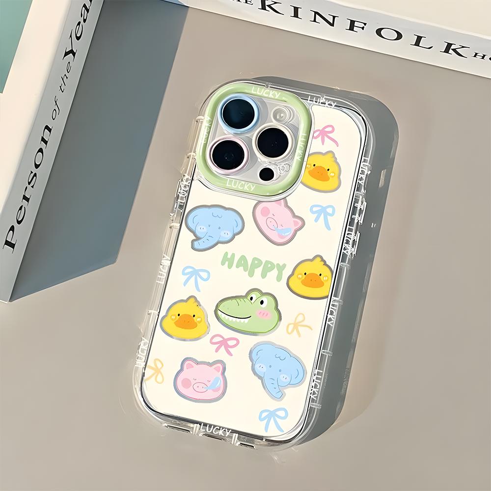 Süße Smiley-Telefonhülle für iPhone 14 Pro Hülle iPhone 11 13 12 15 Pro Max XR XS X 6 7 8 Plus SE SE3 Stoßfeste Silikon-Softcover For iPhone 12