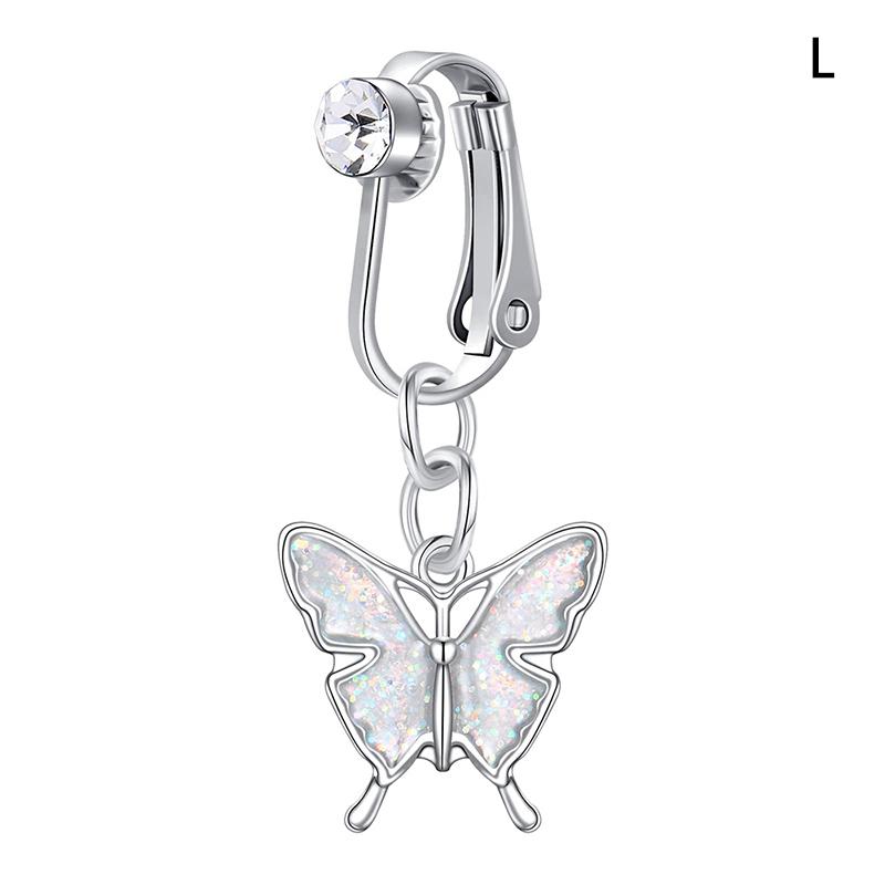 1Pc Gefälschte Bauchnabel Ring Gefälschte Clip Auf Bauch Piercing Nicht Piercing Nabel Ring L