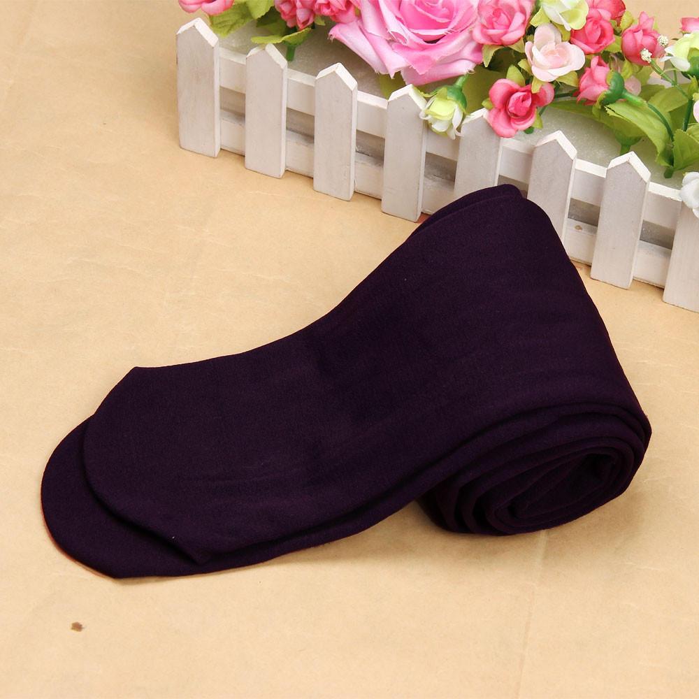 Damenmode-Strumpfhosen, blickdichte Strumpfhosen mit Füßen, dicke Strumpfhosen, Strümpfe One Size violett
