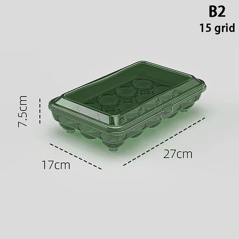 10/15 Grids Eier Lagerung Box Kunststoff Transparent Tragbare Ei Frischhalten Fall Kühlschrank Lagerung Container Küche Werkzeug 27*17*7.5cm