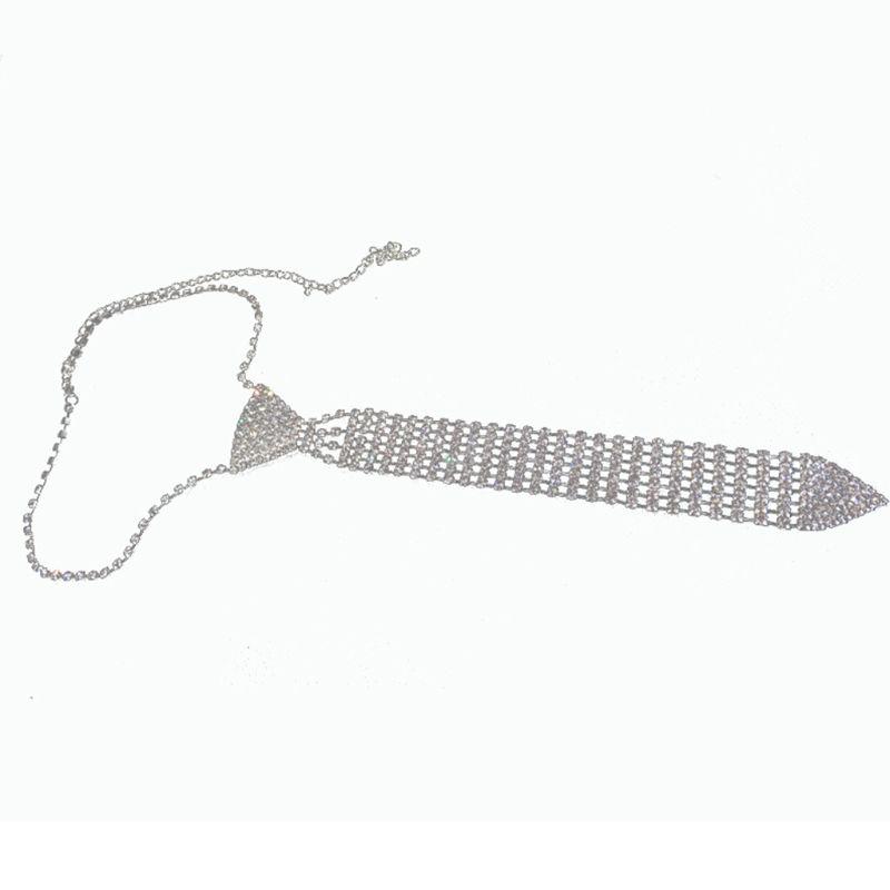 Mode Luxus Diamant Krawatte Strass Kragen Krawatte in Hochzeit Bankett Shinning 1