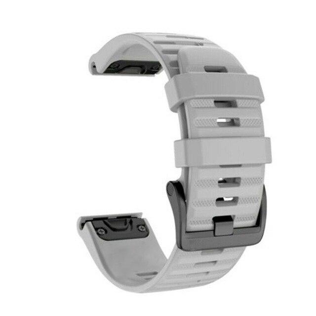 26/22mm Armband Für Garmin Fenix ​​7 7s 7x 6 6S 6X Pro 5 5X 5S 5S Plus 3HR 935 Silikon Band Fenix6 Uhr Easyfit Handgelenk Strap 26mm Fenix 3 3HR grau