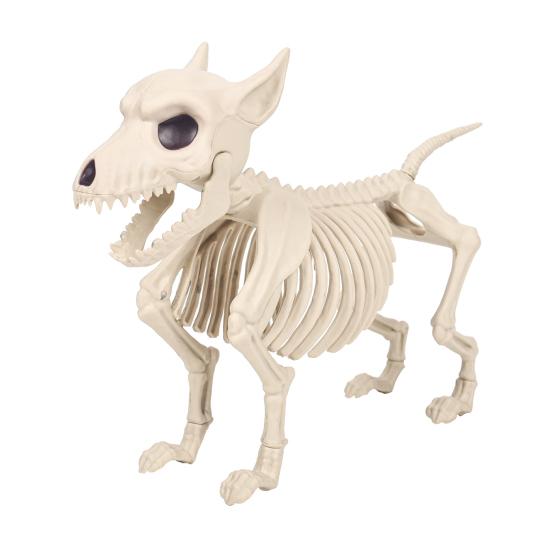 Halloween Hundeskelett Ornament Realistische Kunststoff Tierknochen Figur für Halloween Indoor
