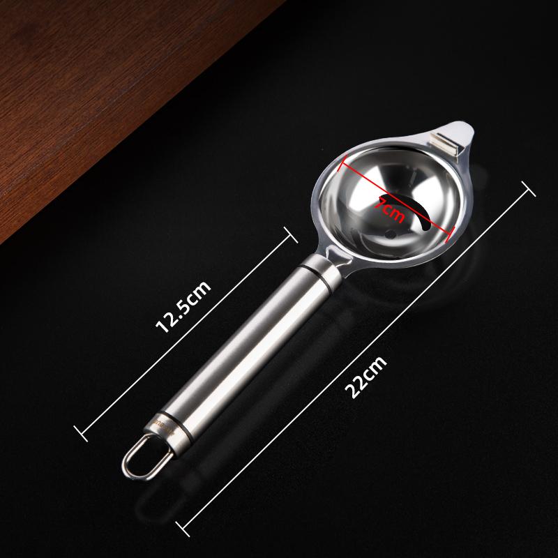 Eiweiß-Trenner, Edelstahl-Werkzeuge, Eier-Eigelb-Filter, Gadgets, Küchenzubehör, Trenntrichter, Löffel, Teiler, Utensilien