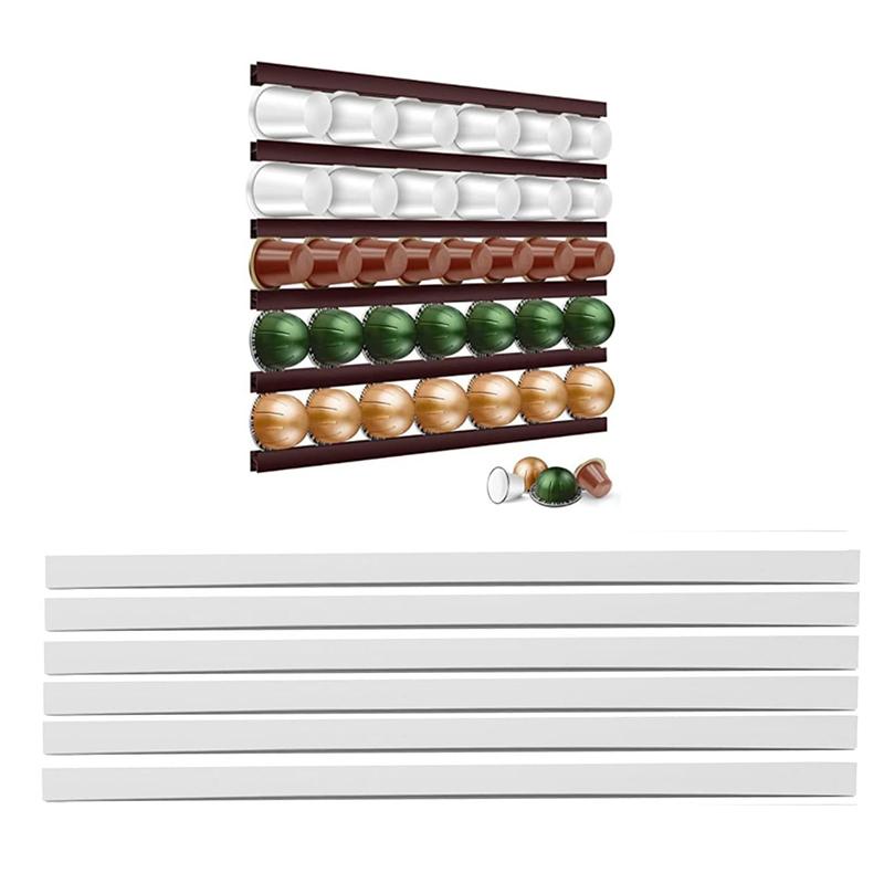 6 stücke Für Nespresso Dolce Gusto Vertuoline Kaffeekapselhalter Für Alle Kaffeepads Cafe Pods Regal Kapselaufbewahrungsregale black
