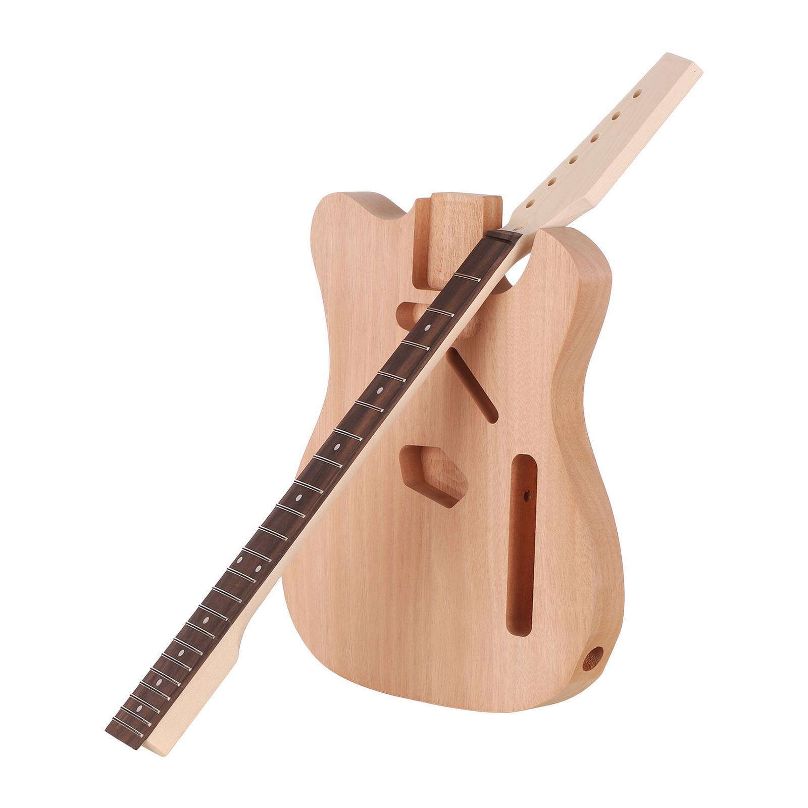 DIY Unvollendete E-Gitarre Kit Gitarre Barrel Blank Holz Gitarre Körper Ersatzteile