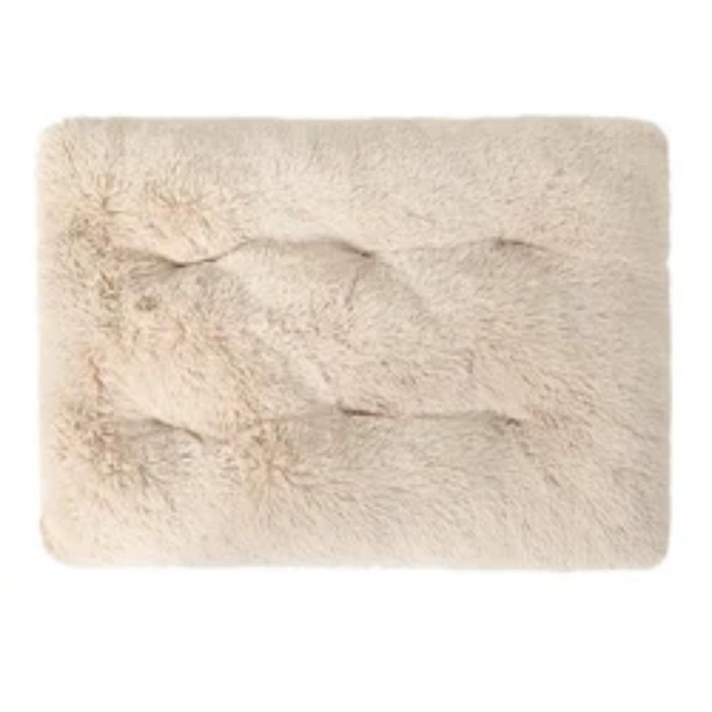 Haustierprodukt Wasserdicht rutschfest flauschiges Haustier Hundebett Reisematte Katzendecke Hundebett Hundehütte Haustierbett 50x35cm beige