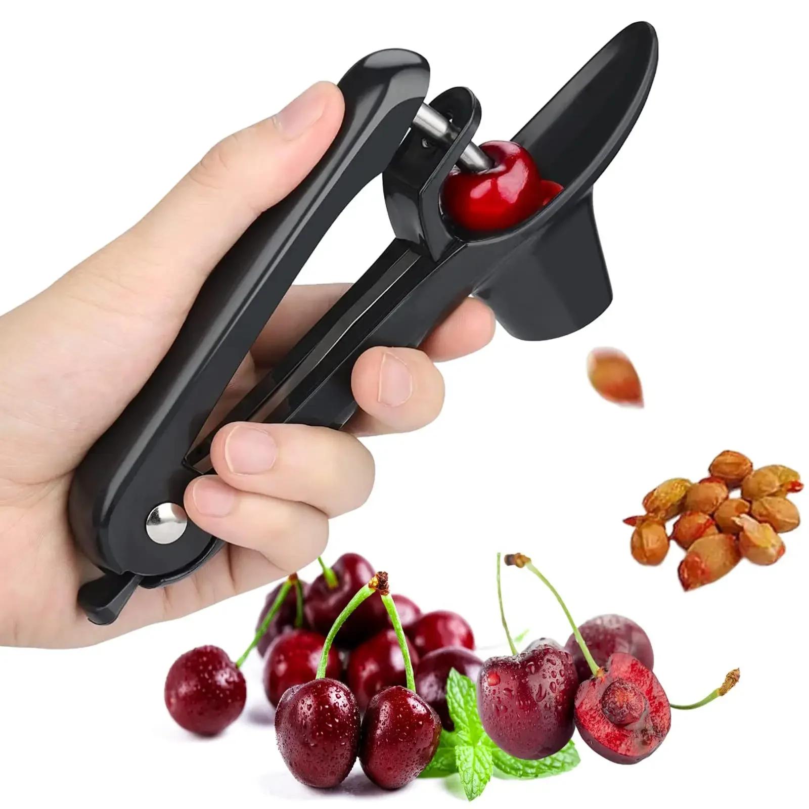 7,8 Zoll Kirschfrucht-Küchenentkerner Olivenkernentkerner Entkerner Werkzeug Samen Gadget Entsteiner Küchenzubehör beige
