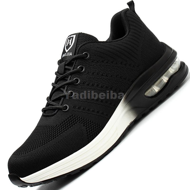 Sicherheitsschuhe Herren Damen Arbeitssicherheitsstiefel Stahlkappe Kevlar Pannensichere Luftpolster Turnschuhe Leichte Mode Arbeitsschuhe Unisex 42