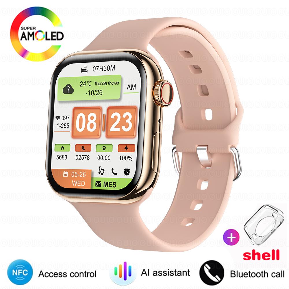 Neue Uhr 10 Smart Watch Männer Herzfrequenz BT Anruf Smart Island Immer Anzeige 100 + Sportmodi Smart Watch Silicone gold