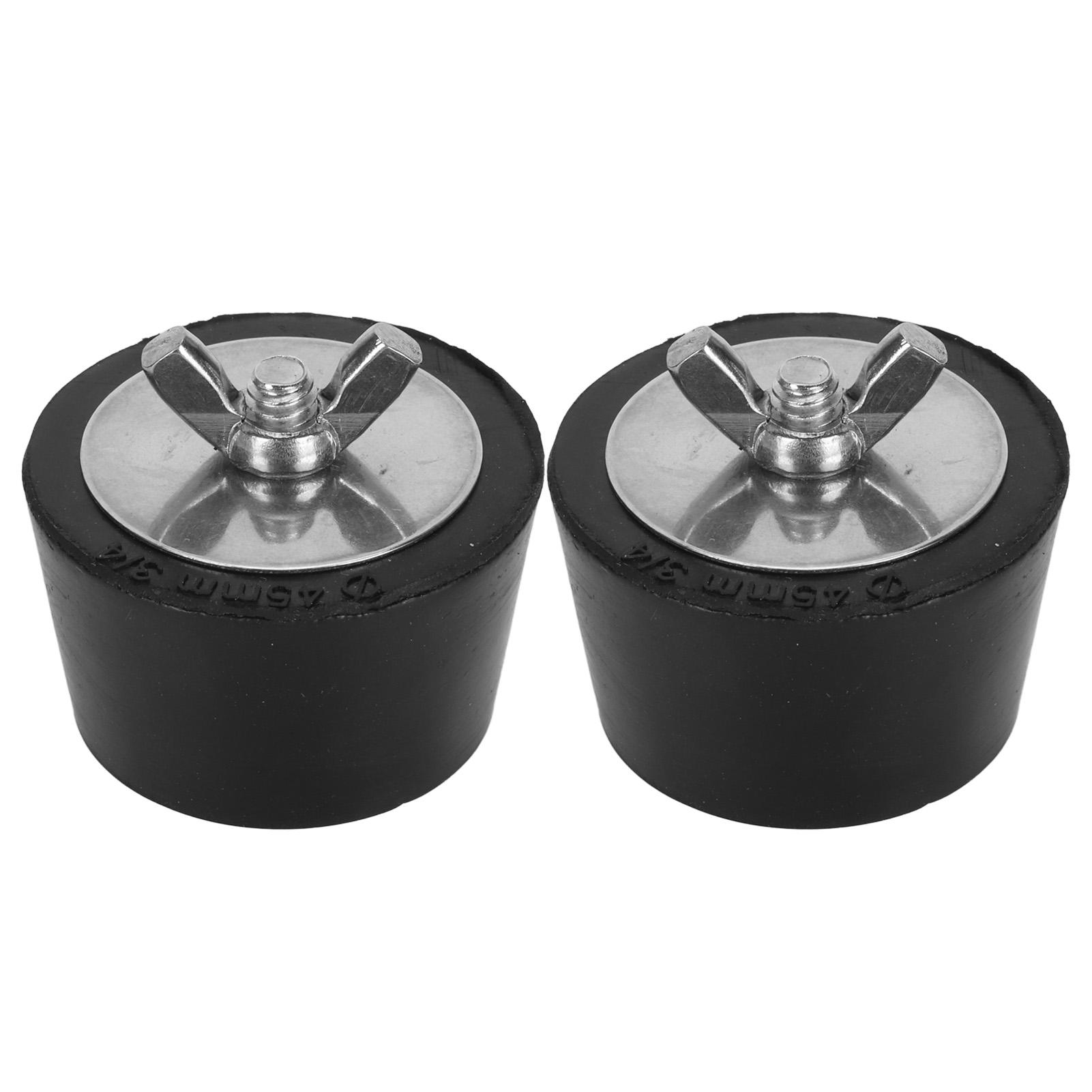 2PCS Pool Winterfest Stecker Gummi Edelstahl Pool Winter Expansion Stecker für Schwimmen Pool 45mm / 1.8in