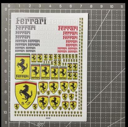 DIY Modell Aufkleber Für Ferrari Modellauto DIY Sticker Dekorieren Für Ferrari 488 Roma Roma Spider 296 488 SF90 360 FF F8 F80 LaFerrari