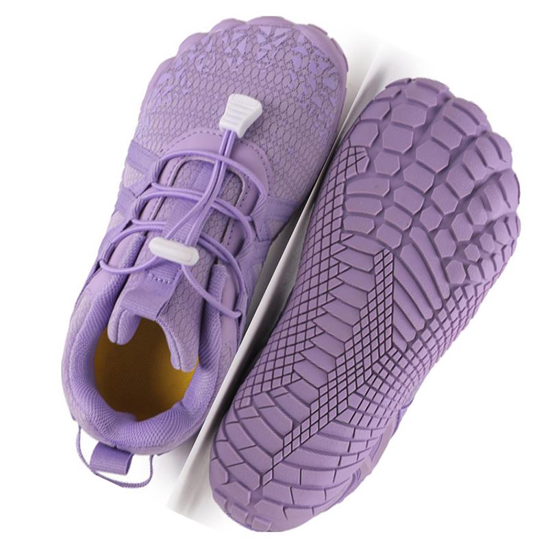 Barfußschuhe für Kinder Jungen Mädchen Sneaker Natürliche Spreizschuhe Kleinkind Großes Kind 33 violett