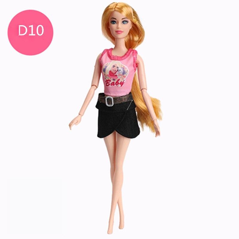 1 Set Puppen-Outfits Ärmelloses Shirt Tops Shorts Jeans Hosen Für Barbie Mode Puppen Kleidung Für Barbie Puppenhaus DIY Spielzeug rosa/schwarz
