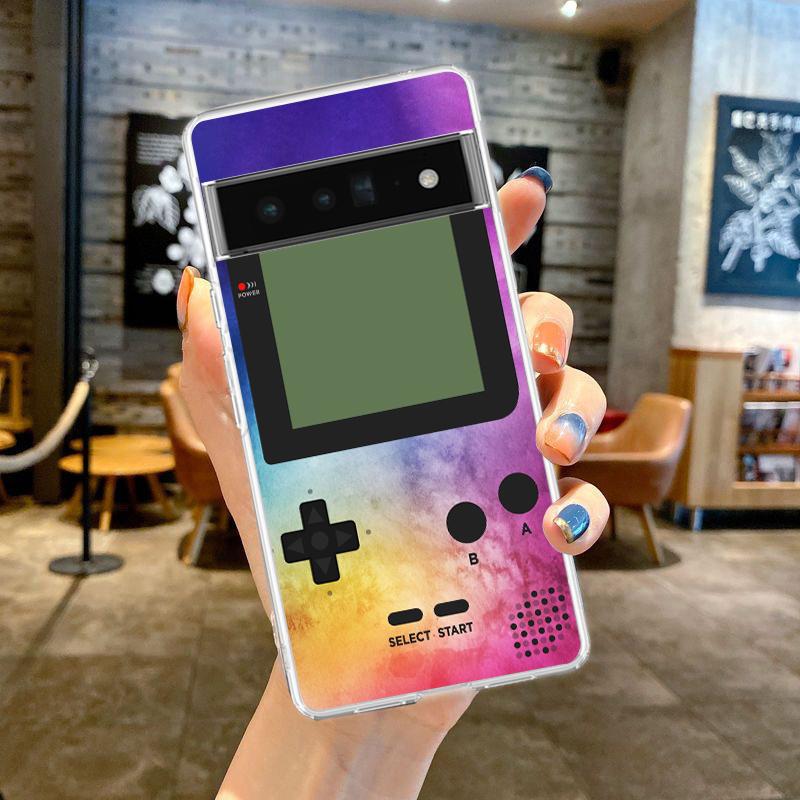 Gameboy Boy Spiel Für Google Pixel 9 8 7 6 Pro Handyhülle Weich Für Pixel 6A 5 4 5A 4A 3A XL 5G Silikon Stoßfest Transparent Hülle Pixel 8 Pro