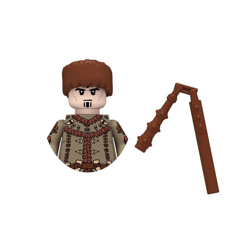 Mittelalterliche Figuren, Bausteine, antike römische Soldaten, westliche Ritter, Krieger, Gladiator, Bogenschütze, Burg, Kriegsziegel, Kinderspielzeug