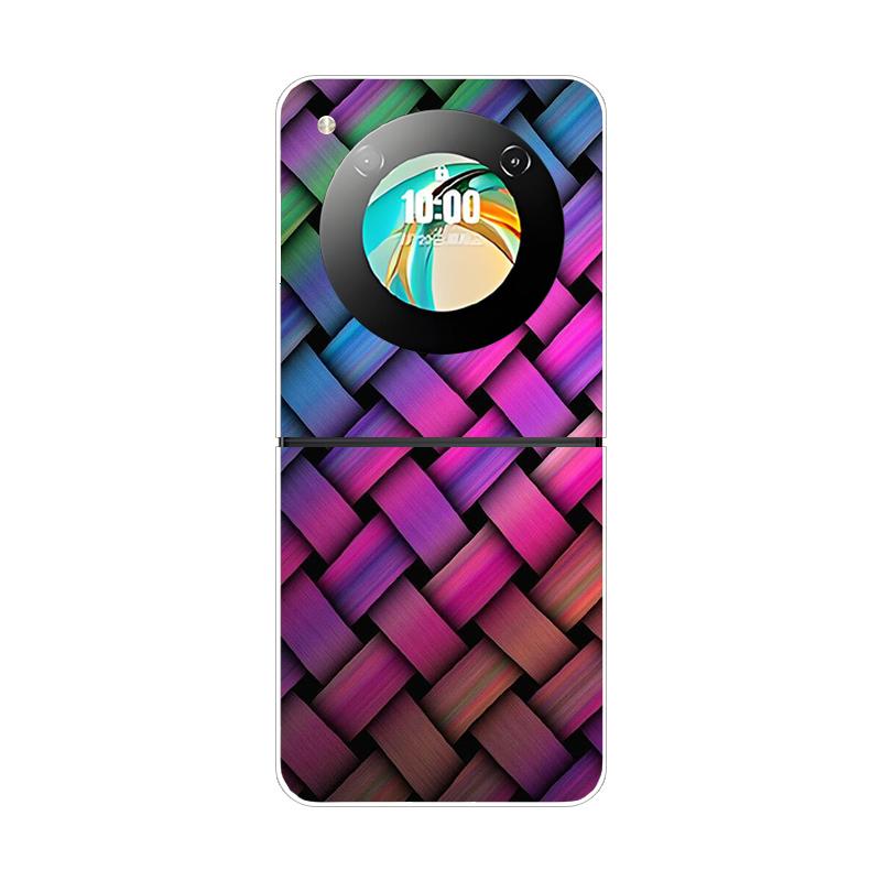 Für ZTE Nubia Flip Flip2 Hülle Luxus Mode Cover Transparente PC Harte Handyhülle Für ZTE Libero Flip Stoßfeste Bumper Schale For ZTE Nubia Flip black
