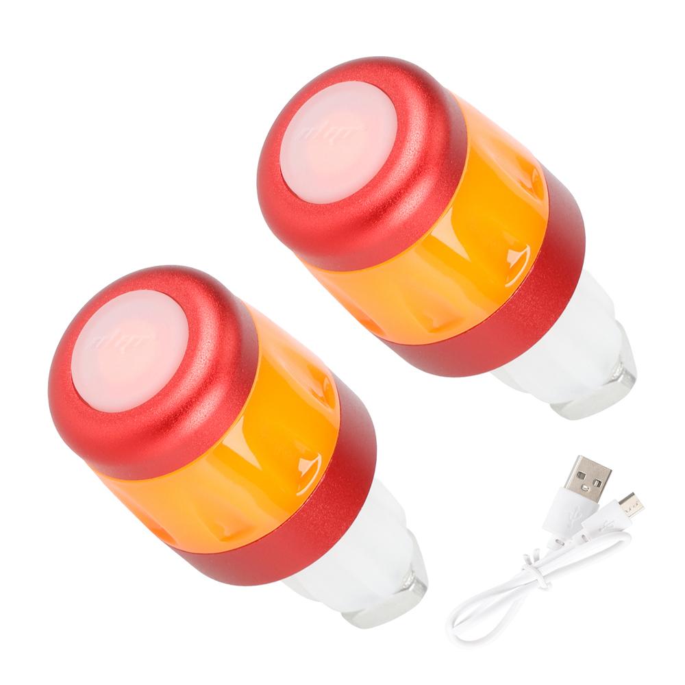 2 Stück Elektroroller-Lenkerleuchten, LED-Warnleuchte, Lenkerstecker, wasserdicht und staubdicht