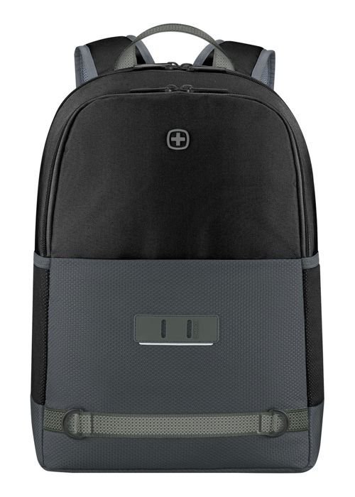 WENGER Rucksack schwarz grau blau für Damen und Herren Next 24 Tyon 15,6'' Laptop-Rucksack Gravity Black 259935
