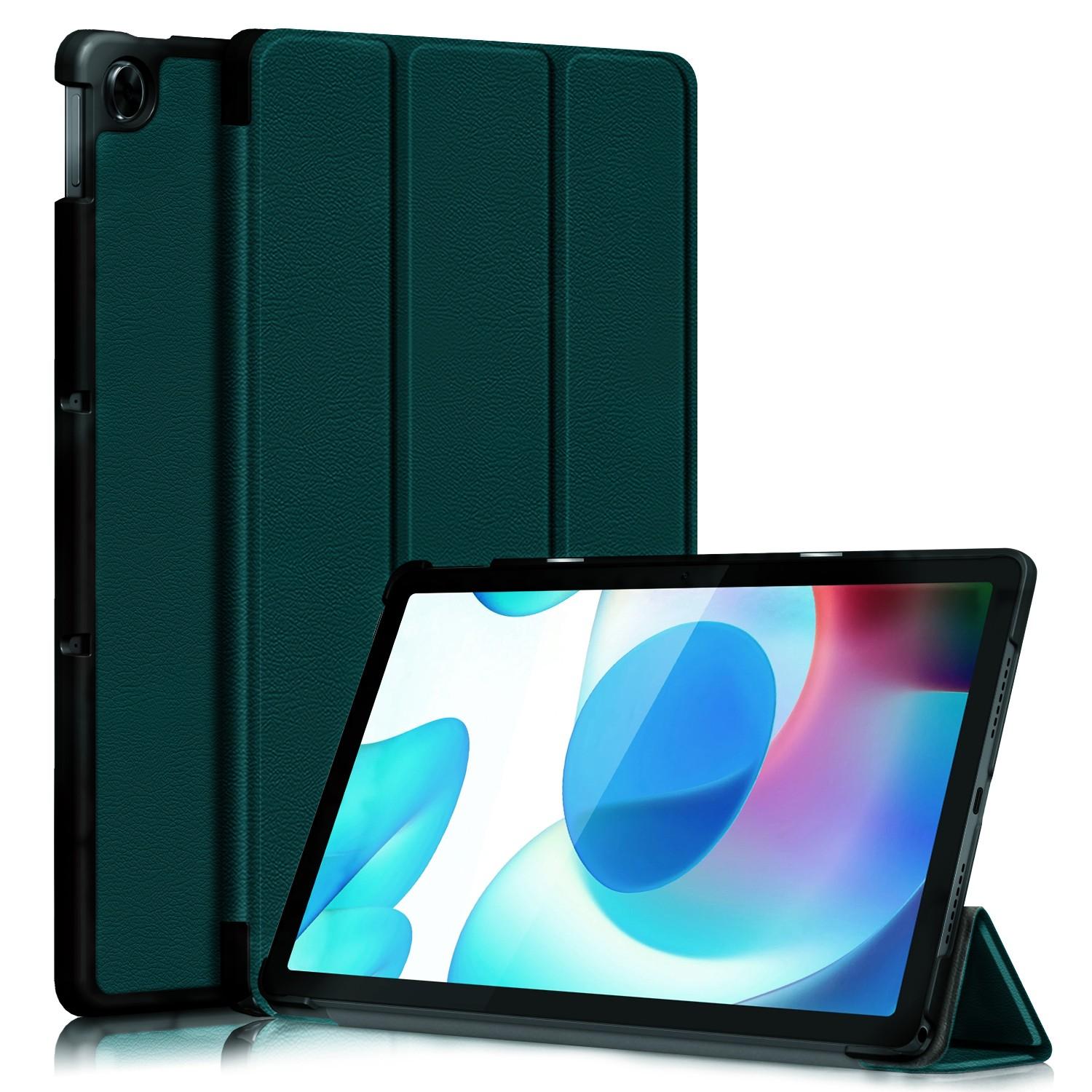 Für Realme Pad, Realme Mini Pad Tablet-Hülle, ultradünne Folio-Schutzhülle für Realme Pad Case Realme Pad 10.4' dunkelgrüne