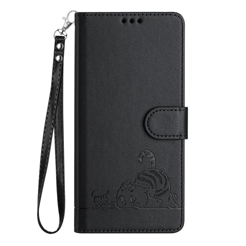 Für Huawei P Smart FIG-LX1 Hülle Brieftasche Diebstahlschutz Bürstenhülle auf Für Huawei P smart PSmartZ 2019 Psmart 2021 Lederabdeckung Funda For P Smart(FIG-LX1) schwarz