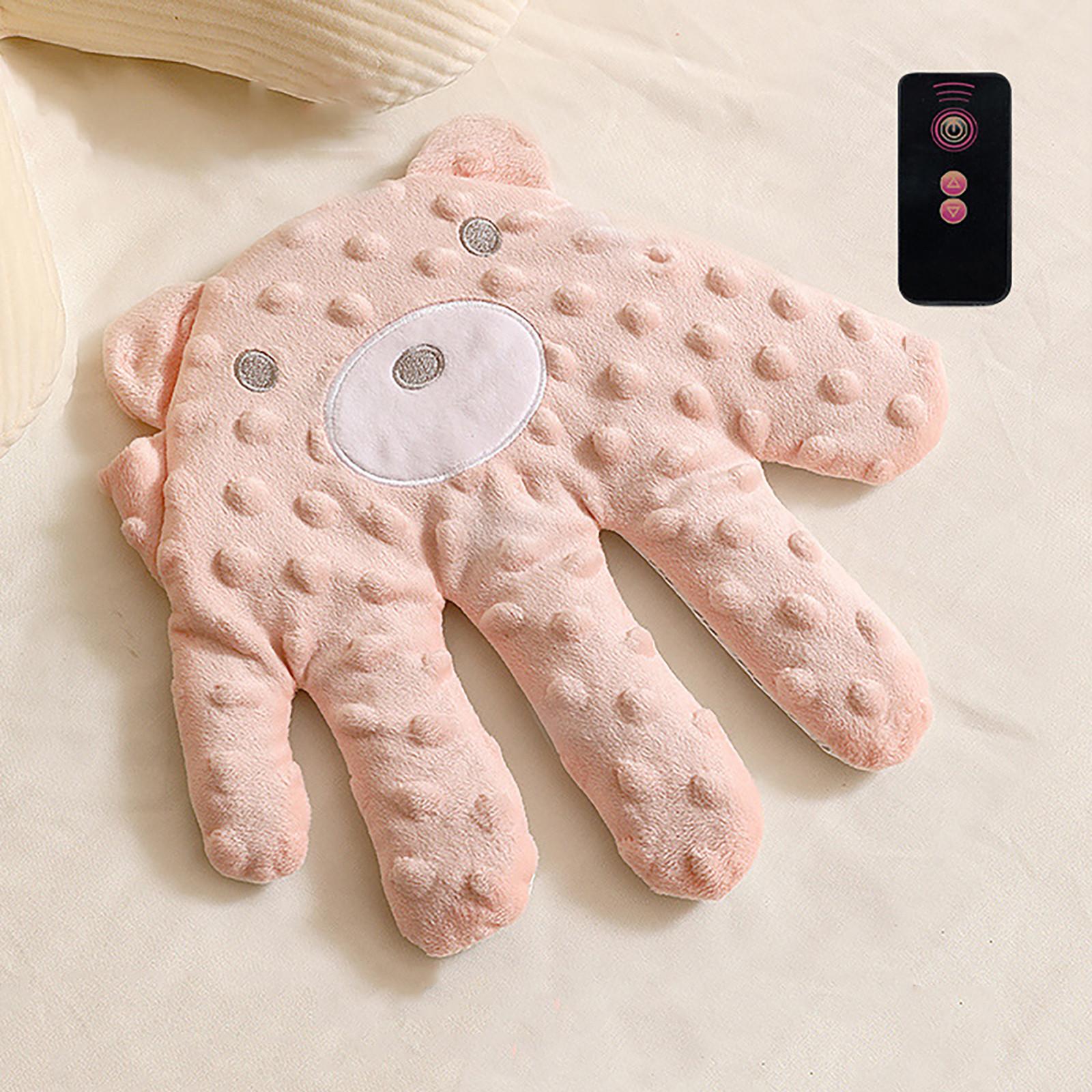 Baby-Streichelspielzeug, Elektrisches Baby-Handkissen, Baby-Schreckschutzkissen, Baby-Einschlafhilfekissen, Baby-Beruhigungshandkissen, Für Babys One Size rosa