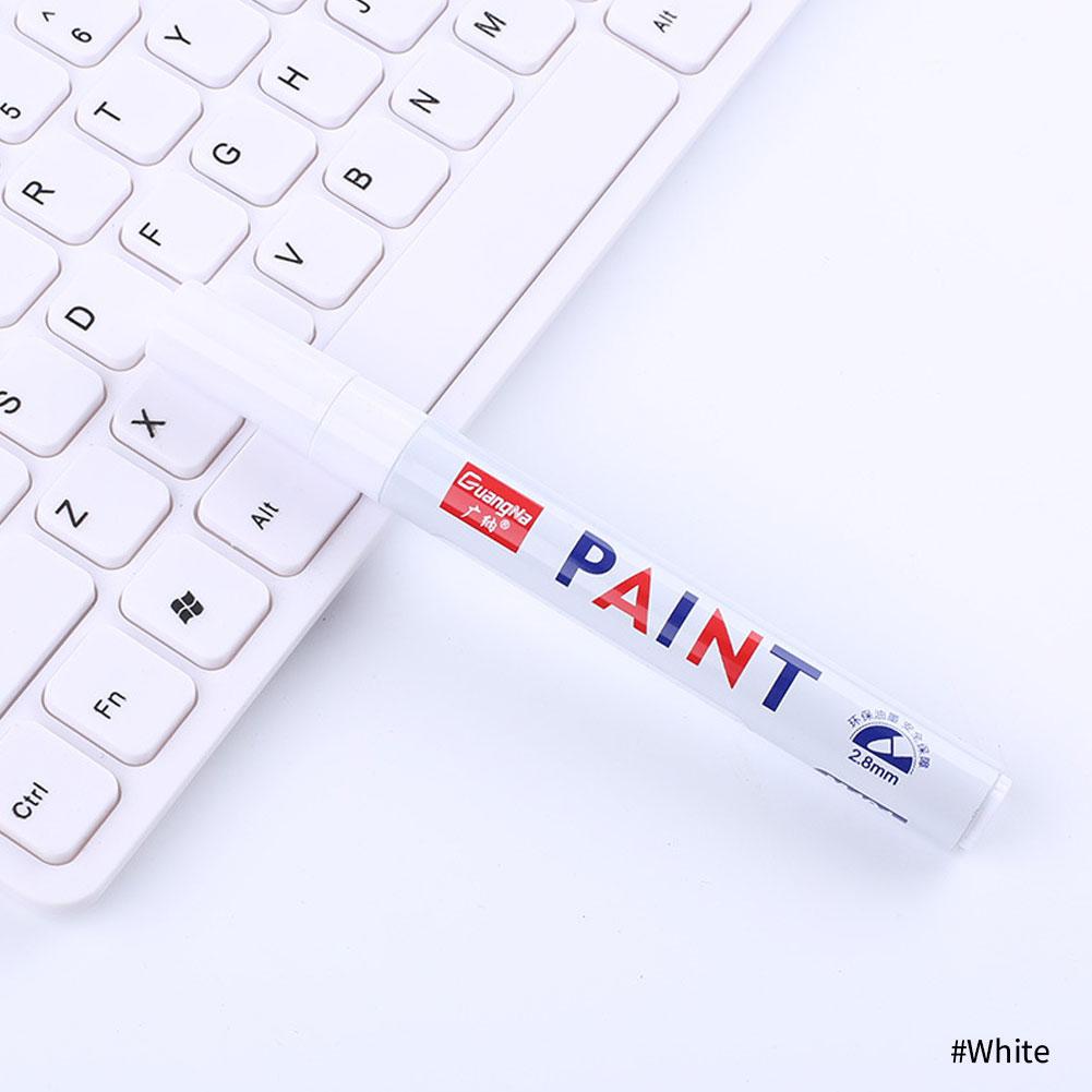 Textmarker fluoreszierender Lackmarkerstift für LED-Schreibtafel, Malerei, Graffiti, Bürobedarf weiß