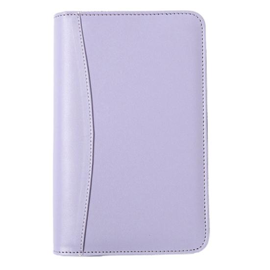 Notizbuch, lose Blätter, Aufbewahrungstasche, Design, Reißverschluss, Spiralbindung, A6, Schreibtagebuch, Notizbuch, Bürobedarf violett