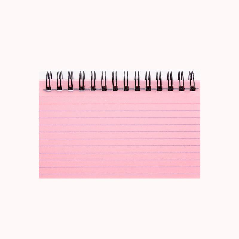 Horizontales Notizbuch mit Spiralbindung, abreißbar, Cuaderno, Journal, Notizbuch, Bürobedarf, Tagebuch, Libretas, Schreibwaren, Notizbücher rosa